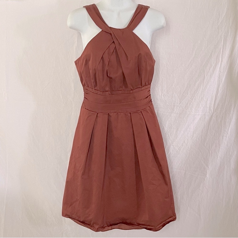 David’s Bridal burnt orange dress size 8